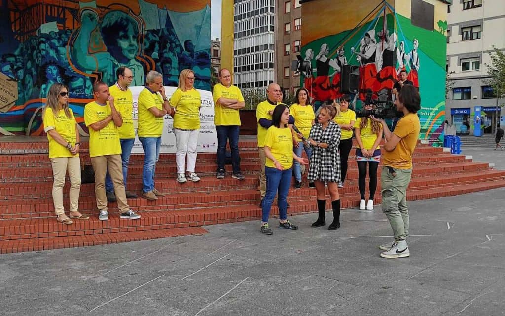 Visita a Barakaldo para apoyar el Mercado de los Sentidos y la Memoria Barakaldo