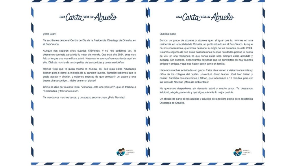 Una Navidad diferente en Residencia Otxartaga Una Navidad diferente
