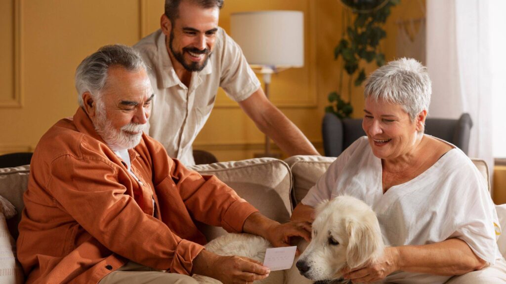 Personas mayores y animales de compañía: una fuente de salud física y emocional